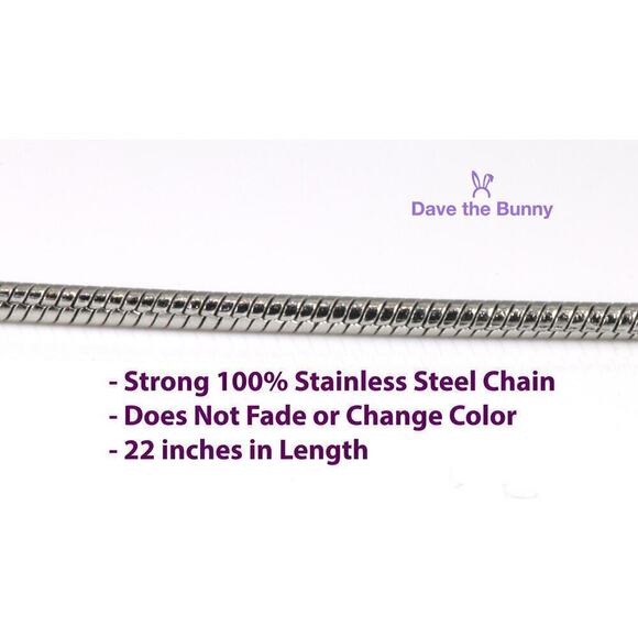 If Dad Can't Fix It No One Can Charm Snake Chain Necklace - Picture 3 of 4